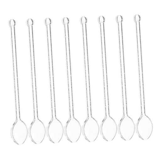 IWOWHERO 8 Stück Teiliges Transparente Glasrührlöffel mit Langem Stiel Vielseitige Rührlöffel für Kaffee Tee Saft und Desserts Langlebige Leicht zu Reinigende Haushalts-glaslöffel für IWOWHERO 8 Stück Teiliges Transparente Glasrührlöffel mit Langem Stiel Vielseitige Rührlöffel für Kaffee Tee Saft und Desserts Langlebige Leicht zu Reinigende Haushalts-glaslöffel für von IWOWHERO