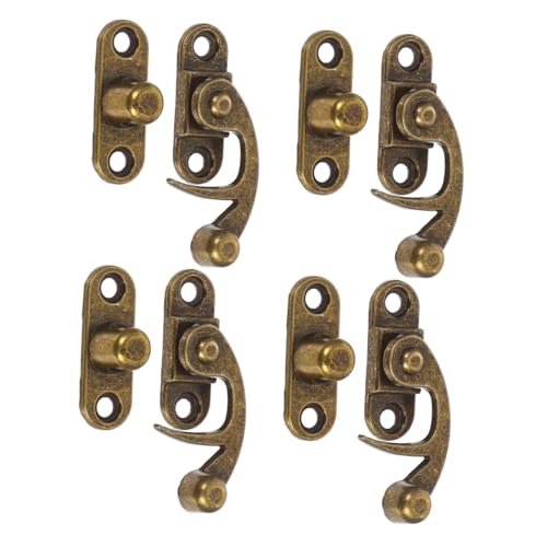 IWOWHERO 8 Stück Vintage Hasp Latch Zinklegierung Hornverschluss Links Rechts Retro Schmuckkasten Schloss Für Holzboxen Geschenkboxen Sicherer Verschluss Mit Antikem Design IWOWHERO 8 Stück Vintage Hasp Latch Zinklegierung Hornverschluss Links Rechts Retro Schmuckkasten Schloss Für Holzboxen Geschenkboxen Sicherer Verschluss Mit Antikem Design von IWOWHERO