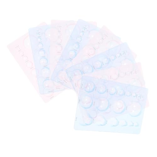 IWOWHERO 8-teiliges DIY-formwerkzeug Für Papierton: Halbrunde Kugelformen Für Quilling-töpferprojekte – 3-reihige Halbkugel-kuppelformen von IWOWHERO