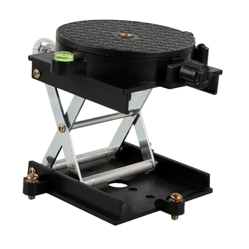 IWOWHERO Aluminium labor hebeplattform Drehbar Verstellbarer Laborstützenheber mit Präziser Nivellierung Rostfrei Höhenverstellbarer Arbeitstisch für Labor und Werkstatt von IWOWHERO