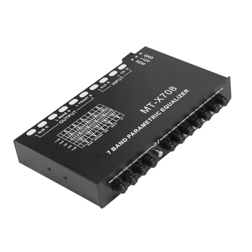 IWOWHERO Band Auto Equalizer Einstellbarer Car Audio Equalizer Metallgehäuse Präzise Tonsteuerung Kompakte Bauweise Für Auto-stereo-systeme Subwoofer-kompatibel von IWOWHERO