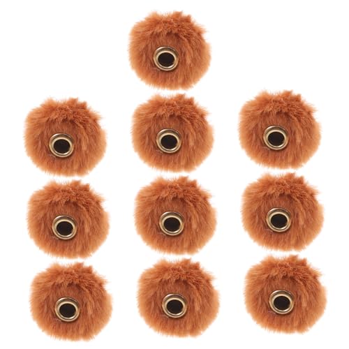 IWOWHERO Basteln Sie 10 Verschiedene Pompons Mit Geraden Löchern Für Halsketten Ohrringe Und Armbänder von IWOWHERO