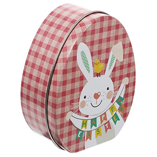 IWOWHERO Blechbehälter mit Deckel Osterpartygeschenke aus Zinn Süßigkeiten Weißblechdosen mit Deckel -Snack-Halter Lebensmittel Blechbüchse Schmuckkästchen Süssigkeit Kind kann von IWOWHERO