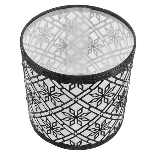 IWOWHERO Blumendesign Runder Dekorativer Lampenschirm für Tischlampe Robuster Hohles Design für Schlafzimmer Wohnzimmer und Esszimmer von IWOWHERO
