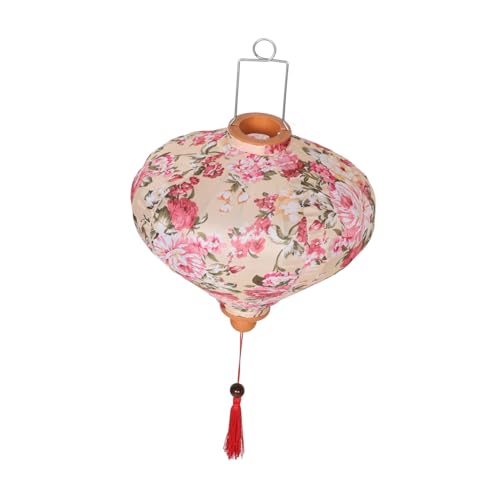 IWOWHERO Blumenmuster Laterne Seide Vintage Hängelaterne für Außenbereich und Handgefertigt für Mittherbstfest mit Quasten IWOWHERO Blumenmuster Laterne Seide Vintage Hängelaterne für Außenbereich und Handgefertigt für Mittherbstfest mit Quasten von IWOWHERO