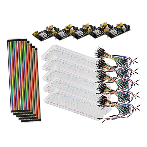 IWOWHERO Breadboard mit Netzteilmodul Jumper Drähte Kabel für DIY Projekte Schaltungsexperimente Schule Labor Installieren IWOWHERO Breadboard mit Netzteilmodul Jumper Drähte Kabel für DIY Projekte Schaltungsexperimente Schule Labor Installieren von IWOWHERO