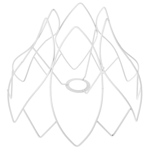 IWOWHERO DIY Metall Lampenschirm Gestell für Tischlampe Stabiles Langlebiges Drahtgestell zum Selbermachen Vielseitig Einsetzbar für Schreibtischlampen und Dekorative Tischleuchten von IWOWHERO