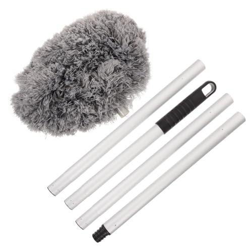 IWOWHERO Deckenventilator Staubwedel mit Abnehmbarem Aluminium teleskopgriff Lang Mikrofaser Staubpinsel für Wandmöbel und Schwer Erreichbare Stellen Effektive Reinigung von Lüftern und von IWOWHERO