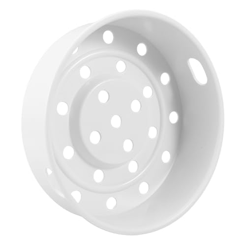 IWOWHERO Dicker Dampfgarer Einsatz Thermobeständiger Steamer Korb mit Gleichmäßigen Löchern Multifunktionaler Reiskocher Dämpfeinsatz für Gemüse Eier Fisch und Meeresfrüchte Geeignet von IWOWHERO
