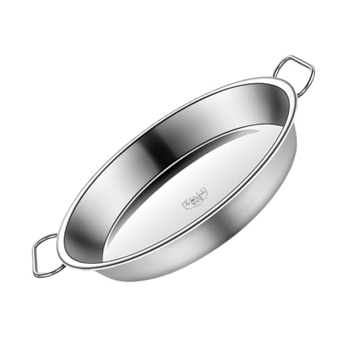 IWOWHERO Edelstahl Dampfgarer mit Griff Robuster Steamer Pan für Reis Fisch Gemüse Flacher Dampfeinsatz Glatt Leicht zu Reinigen Geeignet für Küche und Picknick IWOWHERO Edelstahl Dampfgarer mit Griff Robuster Steamer Pan für Reis Fisch Gemüse Flacher Dampfeinsatz Glatt Leicht zu Reinigen Geeignet für Küche und Picknick von IWOWHERO