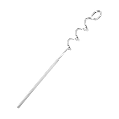 IWOWHERO Edelstahl Teigschläger Handmixer Nonstick Rührbesen für Brot und Gebäck Backen Manueller Teigrührer Küchenhelfer für Gleichmäßiges Mischen und Einfache Reinigung von IWOWHERO