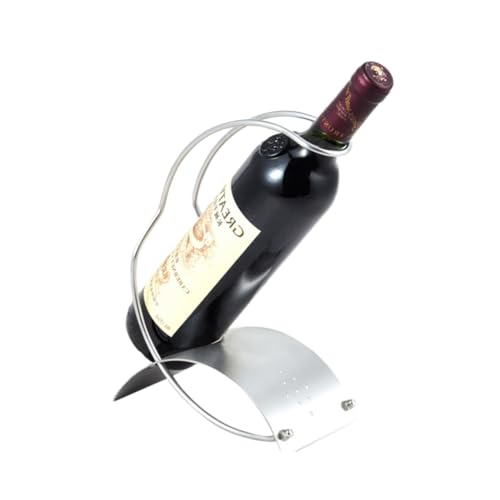 IWOWHERO Edelstahl Weinregal für Küchenarbeitsplatten Stabiles Weinhalter Gestell Eleganter Weinständer aus Rostfreiem Stahl Platzsparend und Vielseitig für Flaschen und Deko Geeignet von IWOWHERO