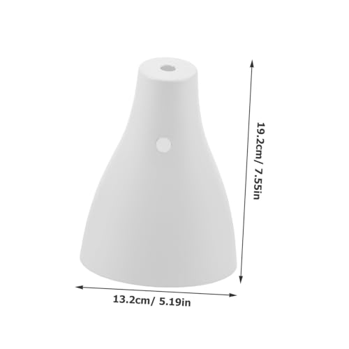 IWOWHERO Eisengestell Lampenschirm Tischleuchte mit Bügel Design Dekorativer Lampenschirm aus Robustem Eisen für Schreibtisch und Schlafzimmer Weiß von IWOWHERO