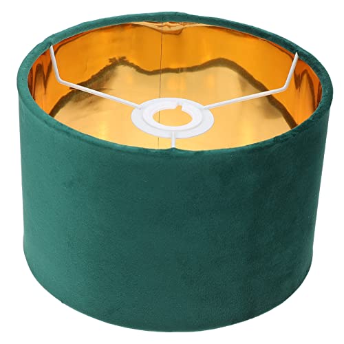 IWOWHERO Eleganter Lampenschirm Stoff Grüner Lampenschirm für Tischlampen Dekorativer Lampenbezug für Warmes Licht für Schlafzimmer und Wohnräume von IWOWHERO