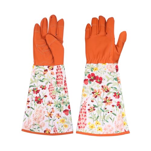 IWOWHERO Gartenhandschuhe mit Ärmeln Strapazierfähig und Atmungsaktiv mit Extra Langem Schutzärmel für Gartenarbeit und Braun mit Sonnenblumenmuster IWOWHERO Gartenhandschuhe mit Ärmeln Strapazierfähig und Atmungsaktiv mit Extra Langem Schutzärmel für Gartenarbeit und Braun mit Sonnenblumenmuster von IWOWHERO