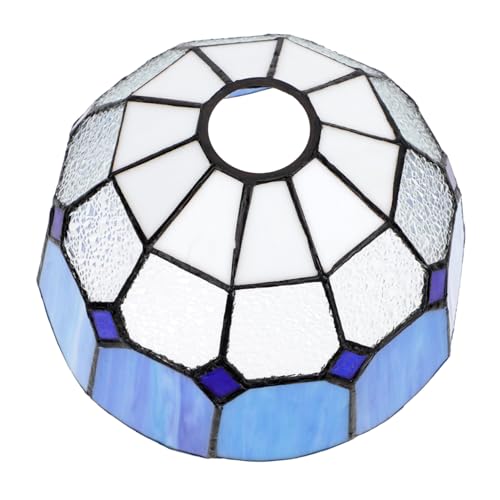 IWOWHERO Glas Lampenschirm Deckenleuchte Lampenabdeckung Weiß Diamant Stilvoll Modern Einfach zu Montieren Für Wohnzimmer Schlafzimmer von IWOWHERO