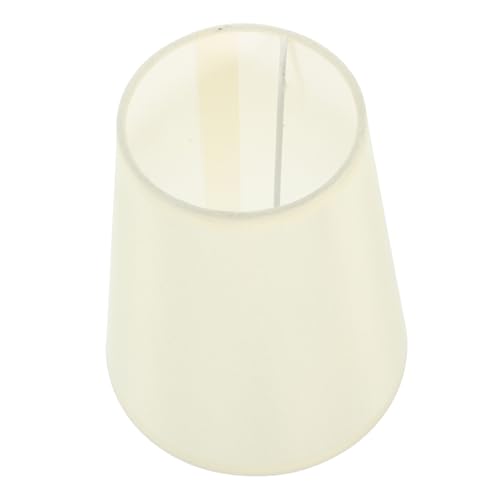 IWOWHERO Halbrunde Tischlampenschirme Ersatzlampenschirm Runder Kronleuchterschirm Tischlampe Dekorative Lampenabdeckung Party Beige Stoff Pvc Verbundmaterial von IWOWHERO
