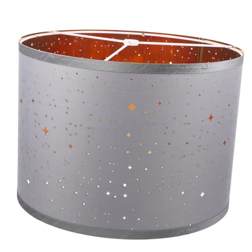IWOWHERO Halbrunder Lampenschirm Celestial Material Zylinder Trommel Diffusor Lampenschirm Tischlampe Dekorativ Bunt Lampenschirme Für Tischlampen Grau Ersatzstoff Graueisen IWOWHERO Halbrunder Lampenschirm Celestial Material Zylinder Trommel Diffusor Lampenschirm Tischlampe Dekorativ Bunt Lampenschirme Für Tischlampen Grau Ersatzstoff Graueisen von IWOWHERO