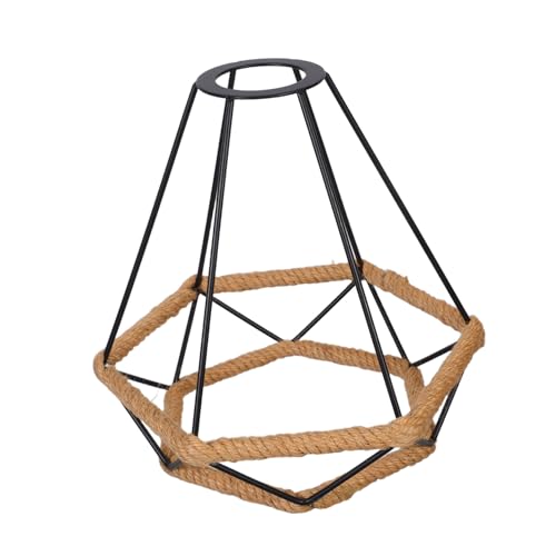 IWOWHERO Handgefertigter Lampenschirm aus Stabilem Metall mit Handgewobenem Seildesign Deckenleuchte für Flur Schlafzimmer Esszimmer Effektive Lichtstreuung Schwarzer Industrial Stil IWOWHERO Handgefertigter Lampenschirm aus Stabilem Metall mit Handgewobenem Seildesign Deckenleuchte für Flur Schlafzimmer Esszimmer Effektive Lichtstreuung Schwarzer Industrial Stil von IWOWHERO