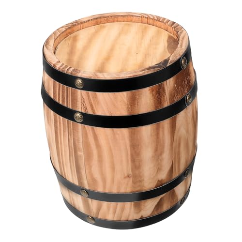 IWOWHERO Handgefertigtes Holzfass Dekorativer Whiskey Fassständer für Bar und Zuhause Langlebiges Eichenfass Dekor Vielseitig als Blumenübertopf und Stilvolles Wohnaccessoire IWOWHERO Handgefertigtes Holzfass Dekorativer Whiskey Fassständer für Bar und Zuhause Langlebiges Eichenfass Dekor Vielseitig als Blumenübertopf und Stilvolles Wohnaccessoire von IWOWHERO