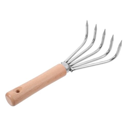 IWOWHERO Handrechen Gartengerät mit Holzgriff Langlebig für Bodenlockern Jäten Pflanzen Präzises Unkrautentfernen Vielseitiges Gartenhandwerkzeug für Gartenpflege IWOWHERO Handrechen Gartengerät mit Holzgriff Langlebig für Bodenlockern Jäten Pflanzen Präzises Unkrautentfernen Vielseitiges Gartenhandwerkzeug für Gartenpflege von IWOWHERO