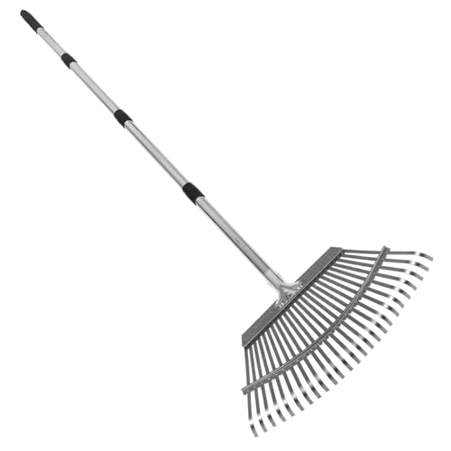 IWOWHERO Handrechen: Robuster Gartenrechen Zum Aufräumen Von Blättern Im Garten, Zum Lösen Von Böden, Einebnen Von Rasenflächen, Zum Bestäuben Von Blättern Und Gras, Silber IWOWHERO Handrechen: Robuster Gartenrechen Zum Aufräumen Von Blättern Im Garten, Zum Lösen Von Böden, Einebnen Von Rasenflächen, Zum Bestäuben Von Blättern Und Gras, Silber von IWOWHERO
