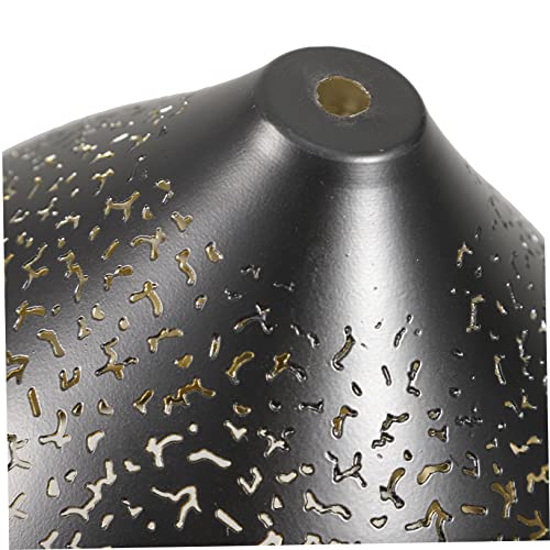 IWOWHERO Hollow Iron Pendant Lamp Shade Stilvoller Lampenschirm für Deckenleuchten Ømm Elegantes Design mit Filigranem Muster für Wohnzimmer und Schlafzimmer von IWOWHERO