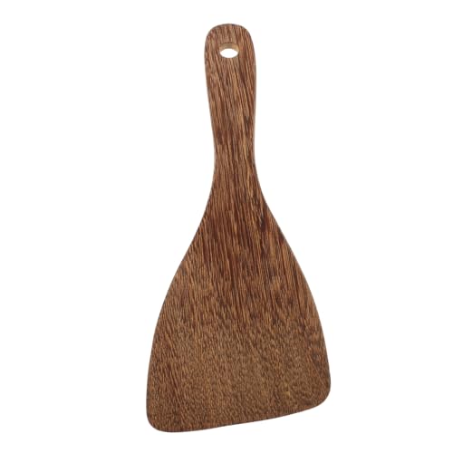 IWOWHERO Holzlöffel Reislöffel Ergonomisch Leicht mit Aufhängeloch Schonend für Antihaftbeschichtung Kratzfrei Reispaddel Küchenhelfer für Kochen Servieren Salat Kartoffeln von IWOWHERO