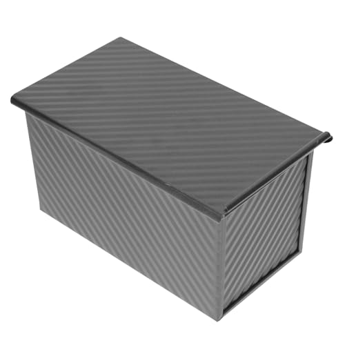 IWOWHERO Karbonstahl Kastenform mit Deckel Antihaft Toastbrot Backform Brotbäckerform Backform für Hausgemachtes Brot und Toastform Backzubehör von IWOWHERO