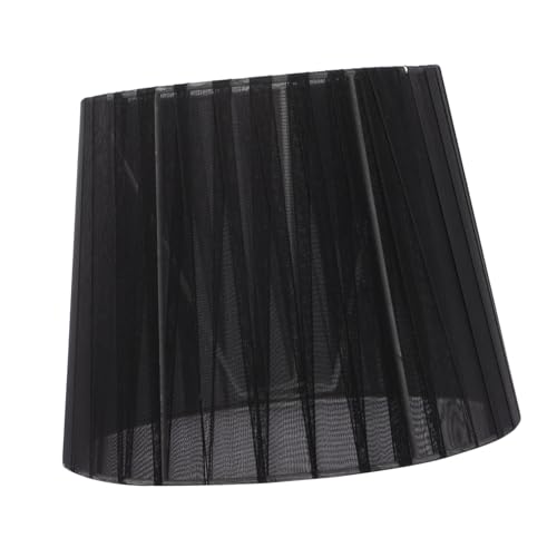 IWOWHERO Kleiner Schwarzer Lampenschirm Fassung Modern Stabiler Innenrahmen für Steh und Nachttischlampe Schlafzimmer Wohnzimmer von IWOWHERO