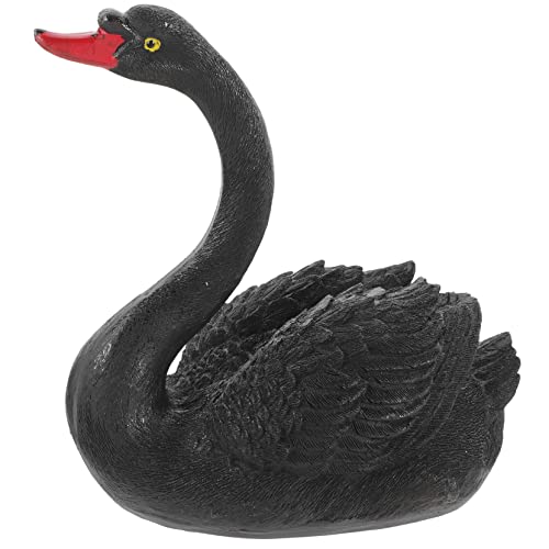 IWOWHERO Künstlicher Schwan Figur Lebendiges Schwan Garten Teich Rasenschwan -skulptur Ornament von IWOWHERO