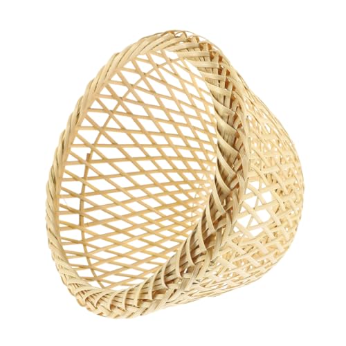 IWOWHERO Lampenschirm Handgefertigt Geflochten Stabil Langlebig für Tischlampe Boho Wohn Esszimmer Deko mit Einfacher Montage Anleitung Beige Natürlicher Stil von IWOWHERO