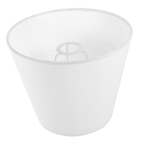 IWOWHERO Lampenschirm Weiß Konisch Tischlampe Lampenabdeckung Robust Einfach zu Montieren für Schlafzimmer Hotel Wohnzimmer Vielseitig Schutz vor Staub und Verformung von IWOWHERO