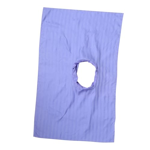 IWOWHERO Massage Bettbezug mit Gesichtsausschnitt Weiches Hautfreundliches Spa Handtuch für Kosmetik Massageliege Langlebiges Streifenförmiges Massagebettlaken für Salon und Zuhause von IWOWHERO