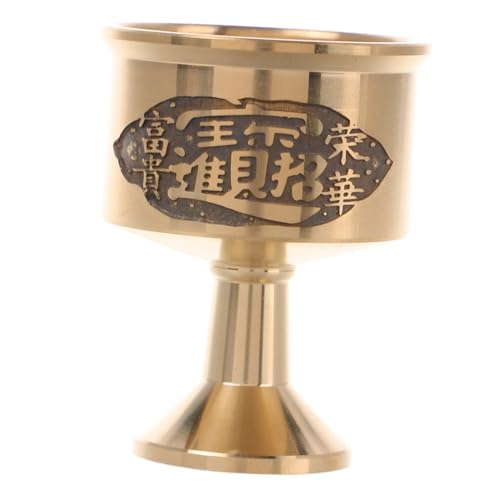 IWOWHERO Messing Weihbecher mit Gravur Kleiner Tragbarer Trinkbecher für Heilige Wassergaben Antik Goldener Becher mit Antispill Design und Stabiler Basis für Spirituelle Rituale und IWOWHERO Messing Weihbecher mit Gravur Kleiner Tragbarer Trinkbecher für Heilige Wassergaben Antik Goldener Becher mit Antispill Design und Stabiler Basis für Spirituelle Rituale und von IWOWHERO