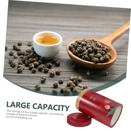 IWOWHERO Metal Tea Storage Jar Luftdichter Chinesischer Stil Teedose aus Robustem Weißblech für Küche und Haushalt Öffnung Einfache Reinigung Vielseitig für Tee Kaffee Gewürze Geeignet IWOWHERO Metal Tea Storage Jar Luftdichter Chinesischer Stil Teedose aus Robustem Weißblech für Küche und Haushalt Öffnung Einfache Reinigung Vielseitig für Tee Kaffee Gewürze Geeignet von IWOWHERO
