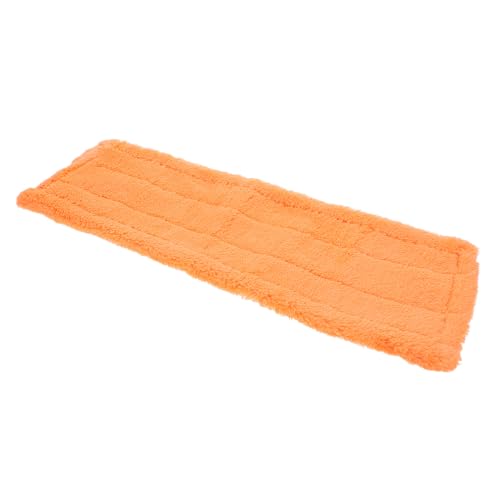 IWOWHERO Mikrofaser Mop Ersatzkopf Korallenvlies Wischpad Waschbar Langlebig Kompatibel für Haushaltsreinigung Allen Glatten Böden Einfach zu Wechseln Orange von IWOWHERO