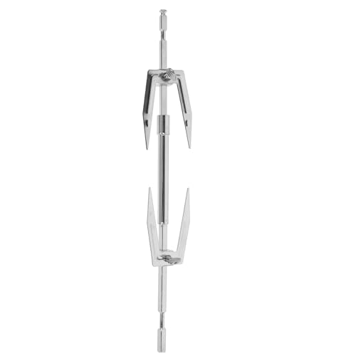 IWOWHERO Mikrowelle Brathähnchen Ständer Rotisserie-spießstange Brathähnchengabel Grill Zubehör Campinggrills Rotisserie-luftfritteuse Luftgrill Luftofen Fleischgabel Rostfreier Stahl Weiß von IWOWHERO