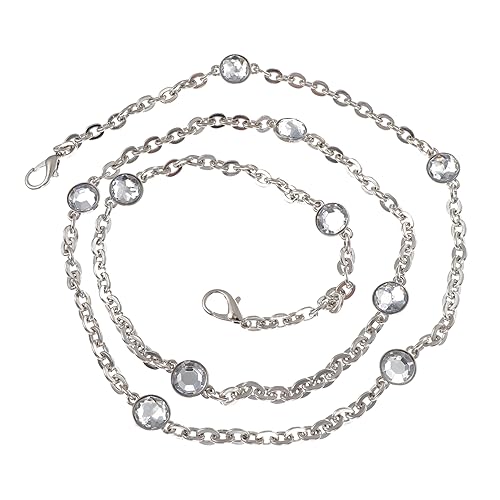 IWOWHERO Modische Taschenkette Metallkette Taschengurt Kristall Taschenkette Accessoire von IWOWHERO