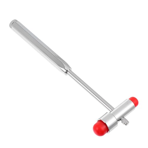 IWOWHERO Multifunktionaler Diagnostischer Reflexhammer mit Doppelkopf Medizinischer Metallprüfungshammer Robustes Design Präzise für Neurologische Untersuchungen Klinische Anwendung Rot von IWOWHERO