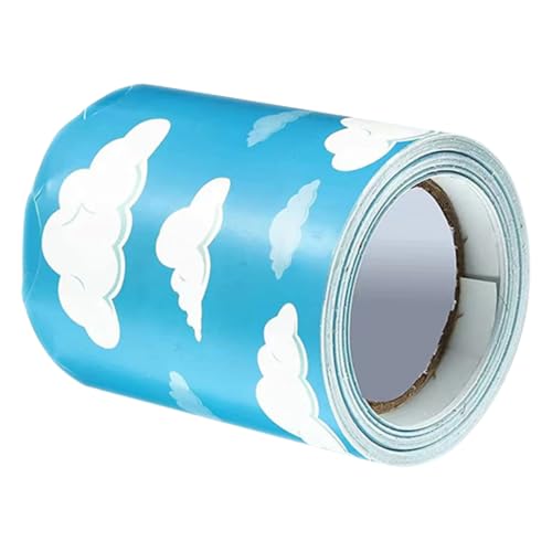 IWOWHERO Pinnwand-Aufkleber Dekoration Planke Klebstoff Wolke Grenze Streifen Dekorativ Für Klassenzimmer Bulletin Board Decor Innere Abziehbild Muster Papier Niedlicher Pinnwandrand PVC IWOWHERO Pinnwand-Aufkleber Dekoration Planke Klebstoff Wolke Grenze Streifen Dekorativ Für Klassenzimmer Bulletin Board Decor Innere Abziehbild Muster Papier Niedlicher Pinnwandrand PVC von IWOWHERO