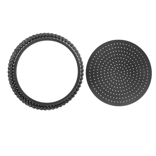 IWOWHERO Pizzaform Crisper Beschichtung Antihaftbeschichtet Perforierte Lochform Backform Teig Pizza Backblech Für Den Ofen Gegitterter Boden Rund Abnehmbar Stahl Pizzapfanne IWOWHERO Pizzaform Crisper Beschichtung Antihaftbeschichtet Perforierte Lochform Backform Teig Pizza Backblech Für Den Ofen Gegitterter Boden Rund Abnehmbar Stahl Pizzapfanne von IWOWHERO