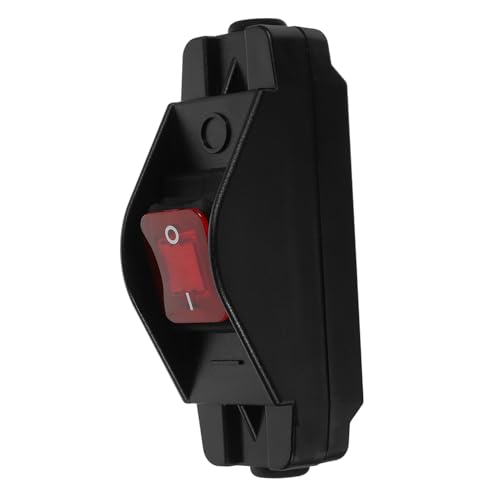 IWOWHERO Poliger Wippschalter mit Beleuchtung Reversierschalter für Dc Motoren Roter Druckknopf Einfache Installation für Leistungsstarke Gleichstromanwendungen von IWOWHERO