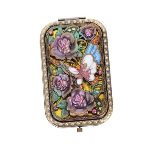 IWOWHERO Kleiner Metallspiegel Reisespiegel Für Draußen Retro-schminkspiegel Faltbarer Schminkspiegel Für Damen IWOWHERO Kleiner Metallspiegel Reisespiegel Für Draußen Retro-schminkspiegel Faltbarer Schminkspiegel Für Damen von IWOWHERO