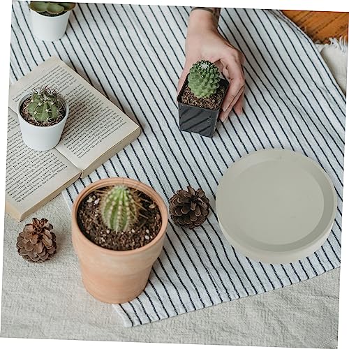 IWOWHERO Runder Blumentopf Untersetzer mit Tragbares Pflanzenwassertablett für Bonsai und Topfpflanzen Leicht und Einfach zu Reinigen für Drinnen und Draußen Durchmesser von IWOWHERO