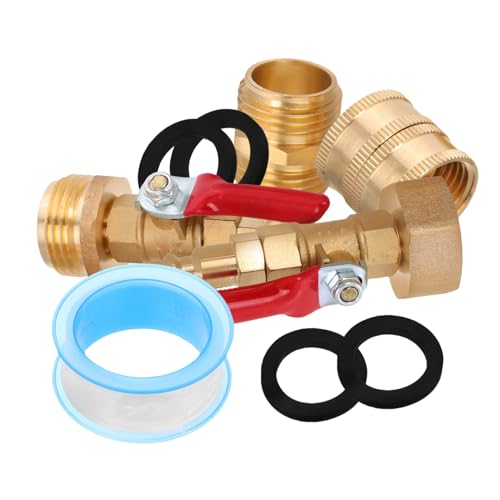 IWOWHERO Rv Winterize Blowout Adapter Innen Außengewinde Messing Anschluss Schlauchverbinder mit Ventil für Camping Garten Wasserschlauch Präzise Durchflusskontrolle IWOWHERO Rv Winterize Blowout Adapter Innen Außengewinde Messing Anschluss Schlauchverbinder mit Ventil für Camping Garten Wasserschlauch Präzise Durchflusskontrolle von IWOWHERO