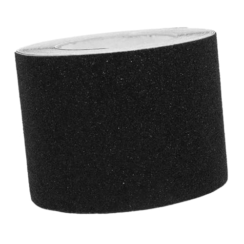 IWOWHERO Schwarzes Rutsch Klebeband Abriebfeste Treppenstufen Streifen mit Hervorragender Selbstklebender Haftung rutschfeste Boden und Badschutzfolie für Innen und Außen von IWOWHERO