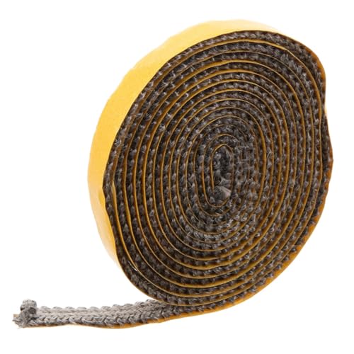 IWOWHERO Selbstklebendes Dichtungsband für Holzofen Flach Fiberglas Ofentürdichtung Hitzebeständig Einfache Montage Rauchdichtung Kamin Ofendichtung von IWOWHERO