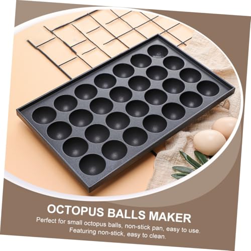 IWOWHERO Takoyaki Pan Aluminiumguss Antihaft Backblech für Takoyaki Quail Eggs und DIY Kuchen Langlebiges Leicht zu Reinigendes Backform kochgeschirr für Backofen und Herd von IWOWHERO
