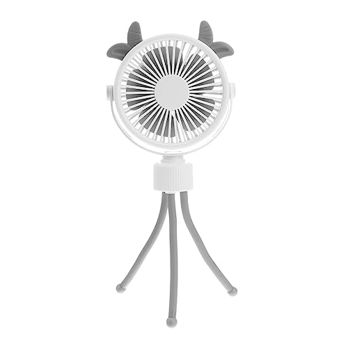 IWOWHERO Tragbarer Handventilator mit Flexiblem Stativ USB Ladbar Geschwindigkeitsstufen für Kinderwagen Büro und Camping Sicher und Langlebig Perfektes für Familie und von IWOWHERO